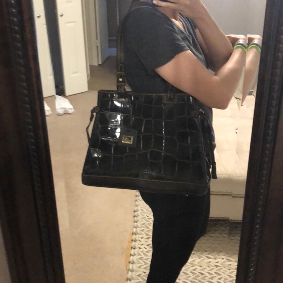 Dooney and Bourke croc handbag - Picture 7 of 10